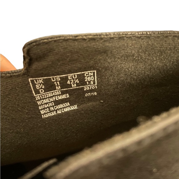 Clarks Boylan Dawn Leather Block Heel Comfort Fall Ankle Boot Black 11 - Picture 8 of 9